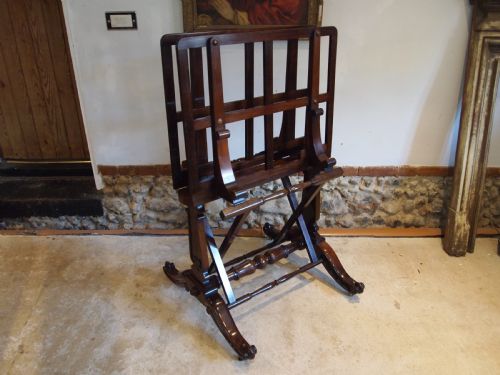 folio stand outstanding solid rosewood william iv c1830 - CATEGORY: ANTIQUE MISCELLANEOUS - DATED 19TH CENTURY