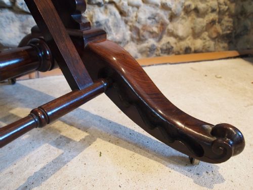 FOLIO STAND OUTSTANDING SOLID ROSEWOOD WILLIAM IV C1830 - ADDITIONAL PHOTO 3