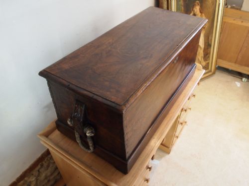Chest Trunk Rare Seamans Sailors Chest Camphor Wood C1800