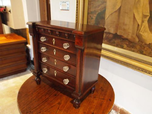 chest of drawers rare regency miniature apprentice secret drawer c1820 - CATEGORY: ANTIQUE CUPBOARDS - DATED REGENCY