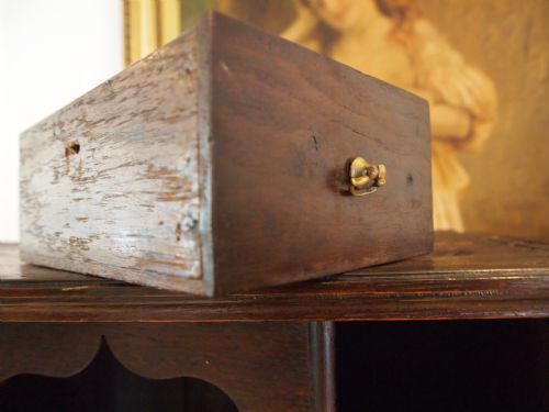 CUPBOARD RARE GEORGE I OAK SPICE CUPBOARD C1720 - ADDITIONAL PHOTO 12