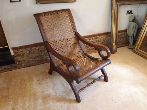 CHAIR THE MOST COMFORTABLE RARE COLONIAL EASY CHAIR STOOLTABLETEAK C1920 - ADDITIONAL PHOTO 7