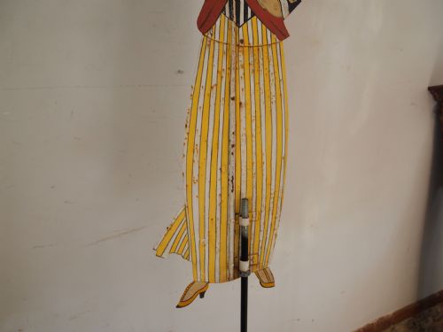 WEATHER VANE STUNNING POLYCHROME PAINTED FOLK ART C1900 - ADDITIONAL PHOTO 4