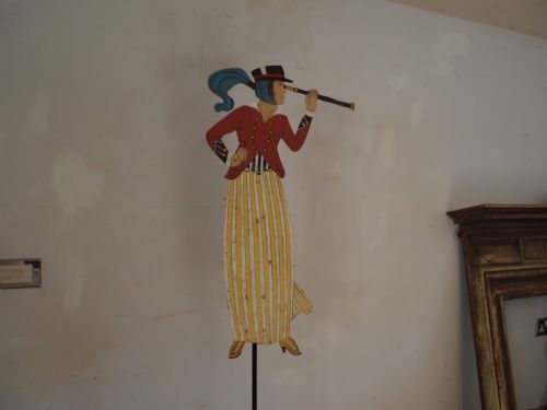 WEATHER VANE STUNNING POLYCHROME PAINTED FOLK ART C1900 - ADDITIONAL PHOTO 6