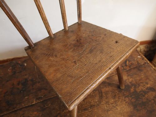 CHAIR RARE SIMPLE PRIMITIVE WELSH STICK BACK ASH GEORGE III C1800 - ADDITIONAL PHOTO 1