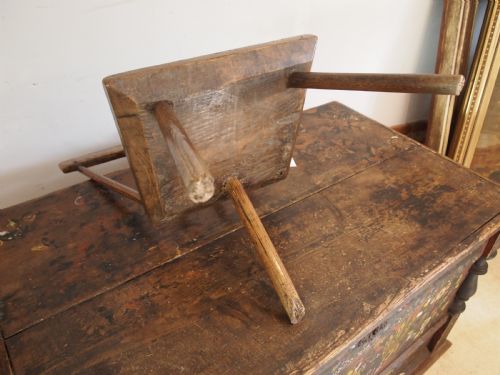 CHAIR RARE SIMPLE PRIMITIVE WELSH STICK BACK ASH GEORGE III C1800 - ADDITIONAL PHOTO 6