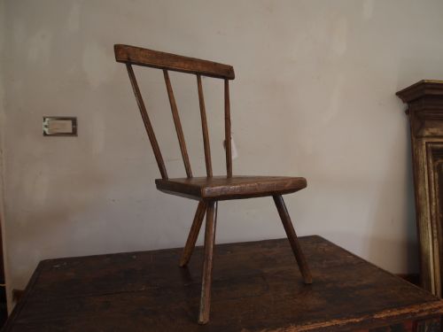 CHAIR RARE SIMPLE PRIMITIVE WELSH STICK BACK ASH GEORGE III C1800 - ADDITIONAL PHOTO 9