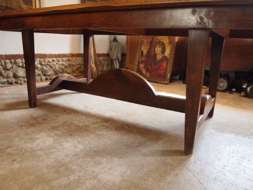 TABLE RARE FRENCH BRETAGNE REFECTORY FARMHOUSE DINING WALNUT C1890 - ADDITIONAL PHOTO 2