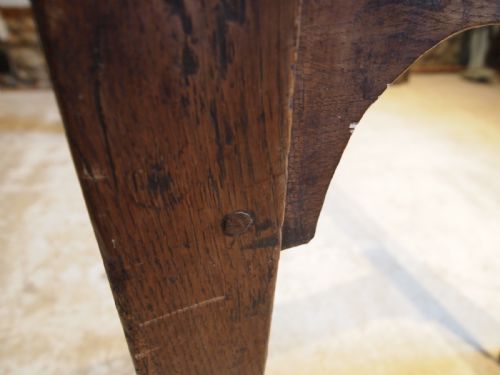 TABLE RARE GEORGE II OAK REFECTORY FARMHOUSE DINING C1740 - ADDITIONAL PHOTO 5