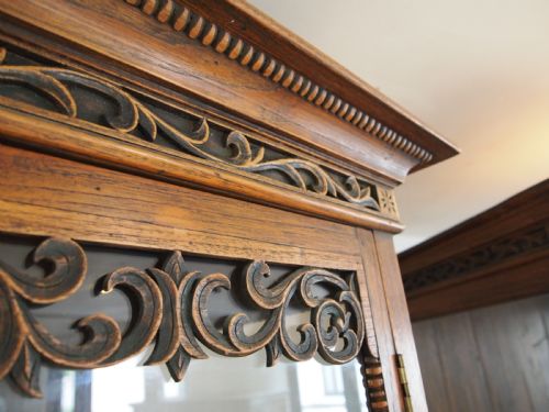 CABINETS BOOKCASE STUNNING RARE PAIR COLONIAL TEAK C1920 - ADDITIONAL PHOTO 1