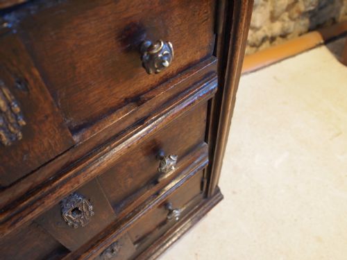 RARE GEORGE I OAK BEDSIDE CUPBOARD CABINET C1720 - ADDITIONAL PHOTO 7