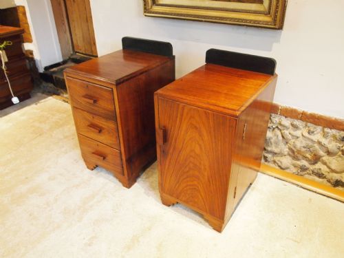 PAIR OF ART DECO ROSEWOOD BEDSIDE CABINETS C1930 - ADDITIONAL PHOTO 5