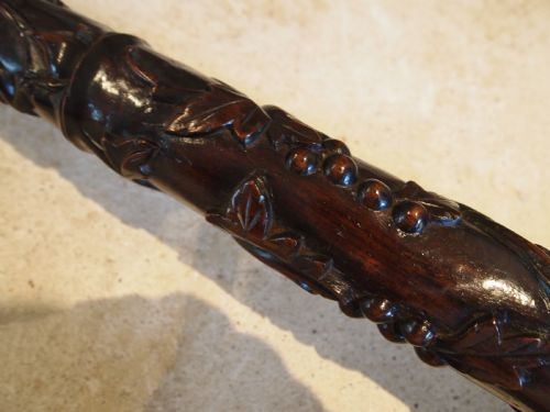 STANDARD LAMP LIGHT RARE OUTSTANDING PADOUK BURMESE CARVED C1920 - ADDITIONAL PHOTO 3