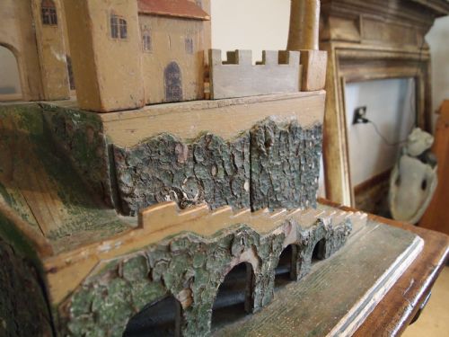 CASTLE VICTORIAN PERIOD FOLK ART GERMAN SCRATCH BUILT C1880 - ADDITIONAL PHOTO 2