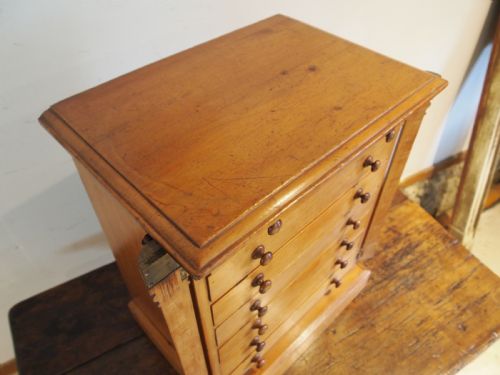 CHEST OF DRAWERS RARE COLLECTORS WELLINGTON CHEST C1870 - ADDITIONAL PHOTO 1