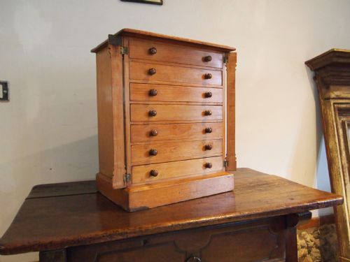 CHEST OF DRAWERS RARE COLLECTORS WELLINGTON CHEST C1870 - ADDITIONAL PHOTO 8
