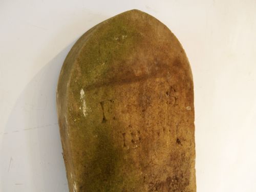YORK STONE HEADSTONE GRAVESTONE VICTORIAN DATED 1868 - ADDITIONAL PHOTO 3
