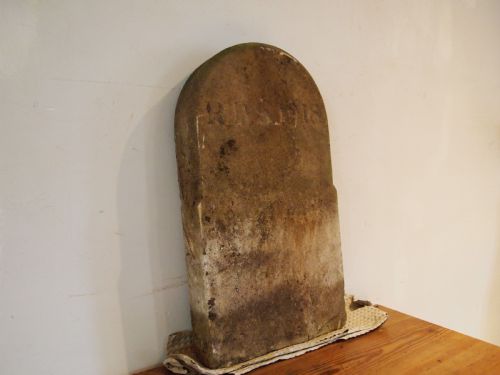 YORK STONE HEADSTONE GRAVESTONE DATED 1918