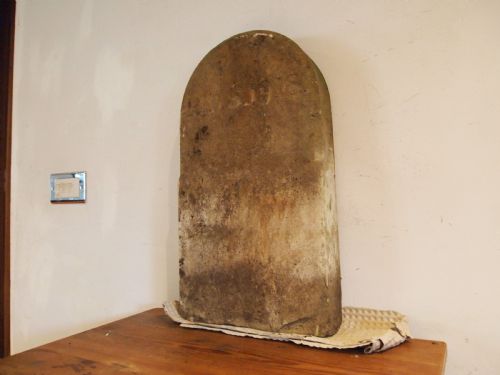 YORK STONE HEADSTONE GRAVESTONE DATED 1918 - ADDITIONAL PHOTO 2