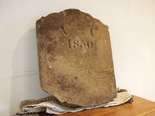 YORK STONE HEADSTONE GRAVESTONE DATED 1860 - ADDITIONAL PHOTO 4