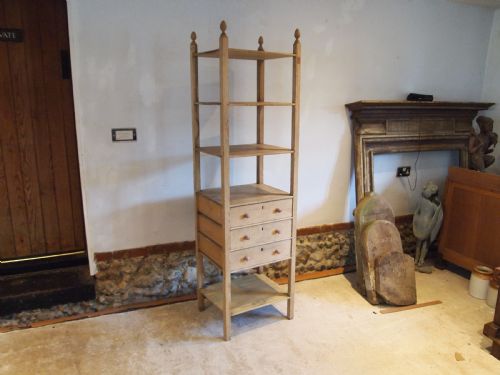 shelves and drawers rare wotnot victorian pine unit c1880 - CATEGORY: ANTIQUE FURNITURE - DATED 1880