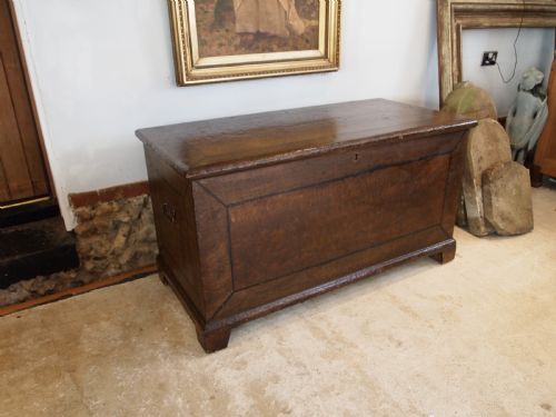 CHEST RARE GEORGE IV BLANKET CHEST ORIGINAL PAINT C1820 - ADDITIONAL PHOTO 1