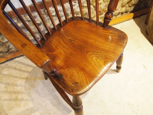 CHAIR STUNNING VICTORIAN WINDSOR ASH ELM ARMCHAIR C1840 - ADDITIONAL PHOTO 1