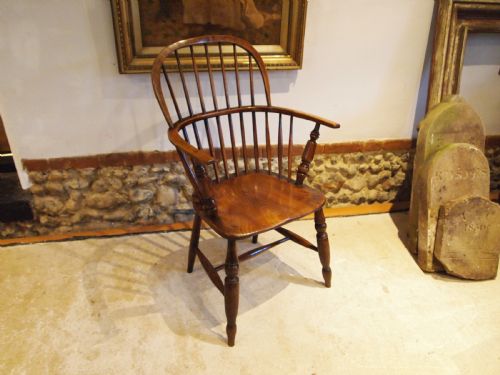 CHAIR STUNNING VICTORIAN WINDSOR ASH ELM ARMCHAIR C1840 - ADDITIONAL PHOTO 3