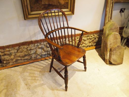 CHAIR STUNNING VICTORIAN WINDSOR ASH ELM ARMCHAIR C1840 - ADDITIONAL PHOTO 4