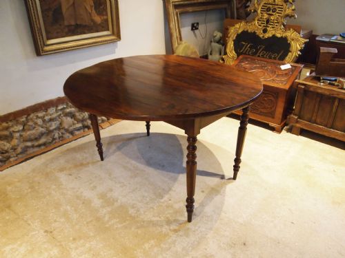 TABLE RARE SOLID YEW COTTAGE DINING TABLE C1820 - ADDITIONAL PHOTO 9