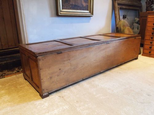 BENCH SHOEBOX CHEST SOLID ELM GEORGE IV C1820 - ADDITIONAL PHOTO 5