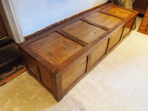 BENCH SHOEBOX CHEST SOLID ELM GEORGE IV C1820 - ADDITIONAL PHOTO 7