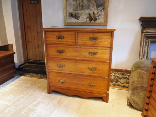 CHEST OF DRAWERS ARTS AND CRAFTS WALNUT C1900 - ADDITIONAL PHOTO 14