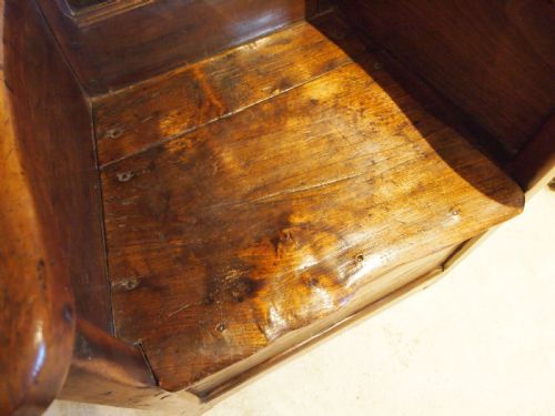 CHAIR VERY RARE GEORGE II CHERRY AND ELM LAMBING CHAIR WITH TABLE C1750 - ADDITIONAL PHOTO 11