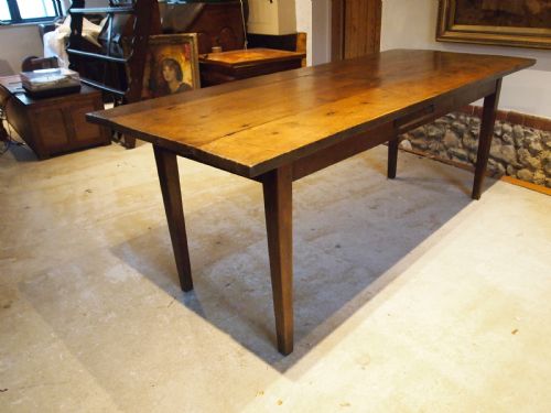 TABLE RARE REFECTORY FARMHOUSE DINING GEORGE III OAK TOP COMES OFF C1800 - ADDITIONAL PHOTO 2