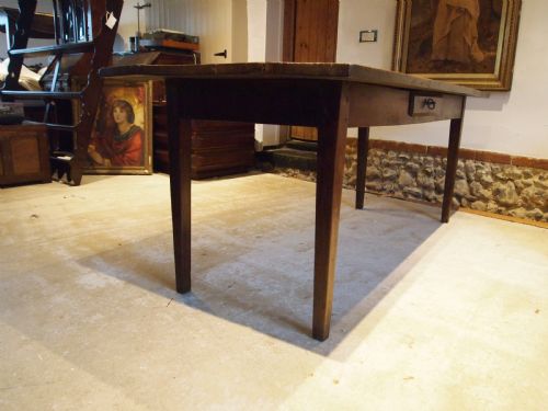 TABLE RARE REFECTORY FARMHOUSE DINING GEORGE III OAK TOP COMES OFF C1800 - ADDITIONAL PHOTO 8