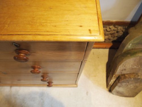 CHEST OF DRAWERS HEALS LONDON VICTORIAN PINE C1880 - ADDITIONAL PHOTO 7