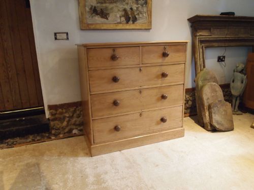 CHEST OF DRAWERS HEALS LONDON VICTORIAN PINE C1880 - ADDITIONAL PHOTO 8