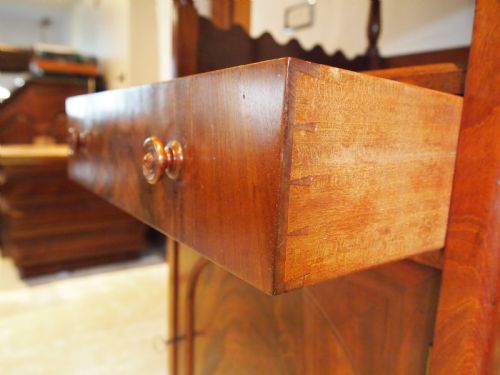 RARE GEORGE IV MAHOGANY BOOK CASE OR WOTNOT SEAGO FAMILY C1825 - ADDITIONAL PHOTO 1