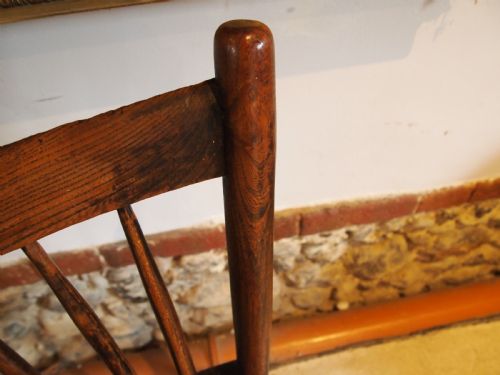 CHAIR RARE WELSH PRIMITIVE STICK BACK WINDSOR CHAIR C1800 - ADDITIONAL PHOTO 7