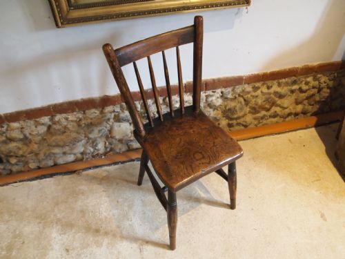 CHAIR RARE WELSH PRIMITIVE STICK BACK WINDSOR CHAIR C1800 - ADDITIONAL PHOTO 10