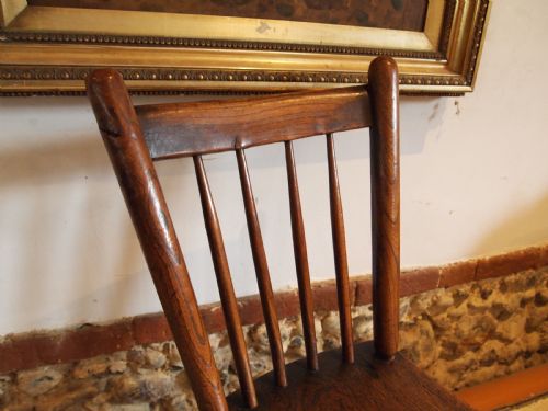 CHAIR RARE WELSH PRIMITIVE WINDSOR STICK BACK C1800 - ADDITIONAL PHOTO 7