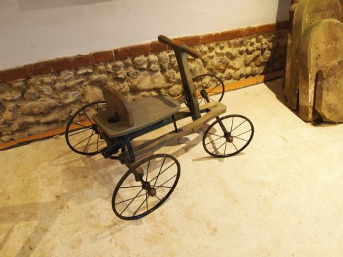 EDWARDIAN STREET RUNNER PUSH PULL GO KART C1910 - ADDITIONAL PHOTO 4