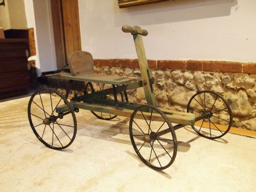 EDWARDIAN STREET RUNNER PUSH PULL GO KART C1910 - ADDITIONAL PHOTO 6