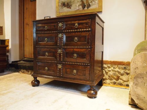 CHEST OF DRAWERS VERY RARE CHARLES II WALNUT C1680 - ADDITIONAL PHOTO 9