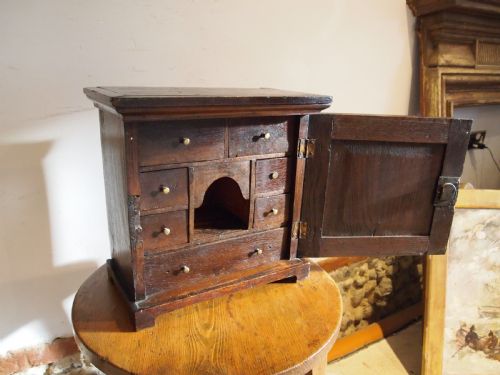 CUPBOARD SPICE CABINET GEORGE I OAK C1720 - ADDITIONAL PHOTO 4