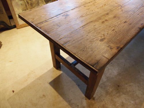 TABLE LARGE REFECTORY FARMHOUSE DINING ELVEDEN ESTATE C1880 - ADDITIONAL PHOTO 7