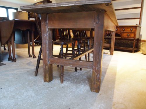 TABLE LARGE REFECTORY FARMHOUSE DINING ELVEDEN ESTATE C1880 - ADDITIONAL PHOTO 8