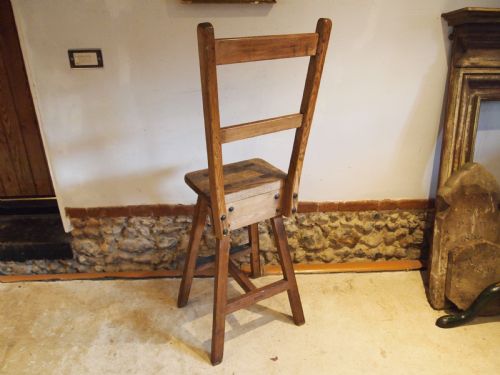 CHAIR VERY RARE VICTORIAN ARTIST OR PROFESSORS CHAIR C1880 - ADDITIONAL PHOTO 5