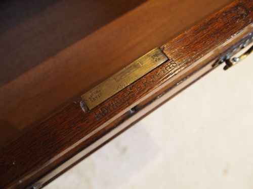 DESK FINE EDWARDS ROBERTS VICTORIAN SOLID WALNUT 3 PARTS C1880 - ADDITIONAL PHOTO 5